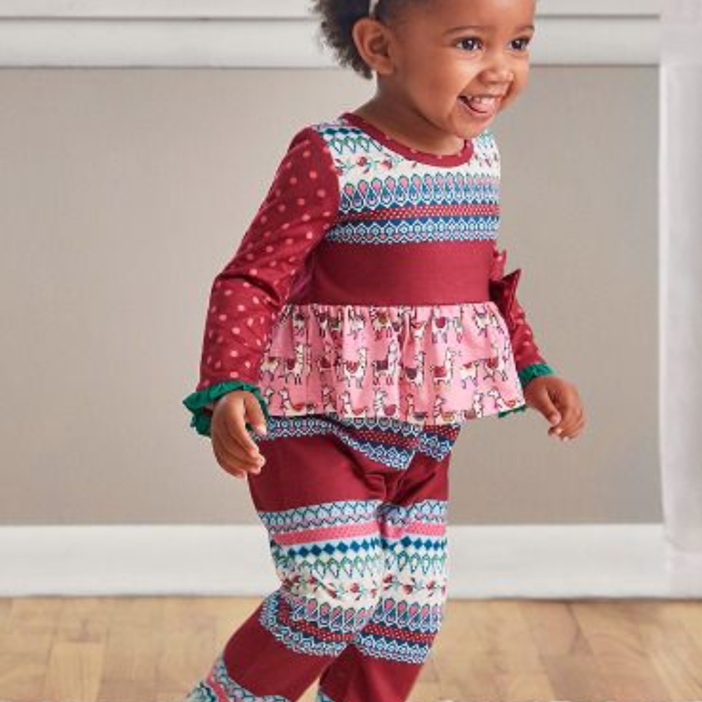 Matilda Jane Toddler Llama Pajamas NWT